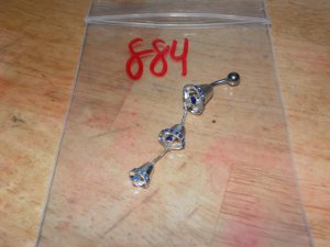 Blue 3 Bells Long Navel 884