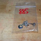 Star Moon Dangle Charm Green Navel 885