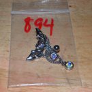 Tribal Rainbow Heart Necklace Navel 894