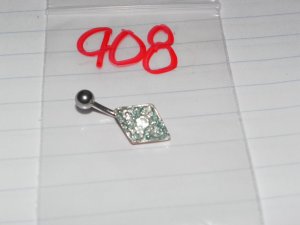 Green/Yellow Square Navel 908