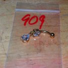 White CZ Tear Navel 909