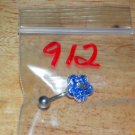 Blue/Silver Flower Navel 912