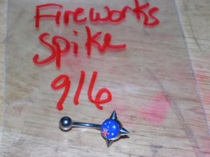 Fireworks Large Spike Navel 916