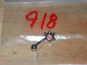 Circle Spikes Star Navel 918
