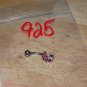 Moon Red CZ Navel 925
