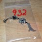 Black CZ Gem Flower Dangle Navel 932
