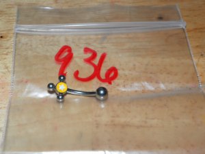 Yellow Star with Circles Navel 936