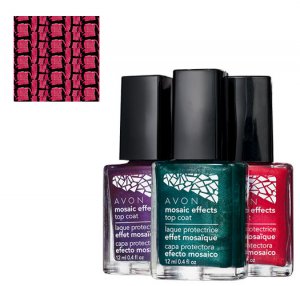 Red Lava: Mosaic Effects Red Crackle Nail Polish - Avon Nail Polish