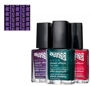 Plum Illusion: Mosaic Effects Purple Crackle Nail Polish - Avon Nail Polish