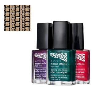 Gold Glimmer: Mosaic Effects Gold Crackle Nail Polish - Avon Nail Polish