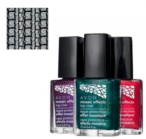 Mosaic Mica: Mosaic Effects Silver Crackle Nail Polish - Avon Nail Polish
