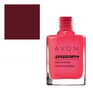 Red Wine: Burgundy Speed Dry Nail Polish - Avon Nail Polish
