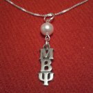 Lavaliere with Crystal or Pearl and 18" Chain