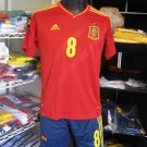 Spain 12/13 Home Soccer Jersey Shirt + Shorts