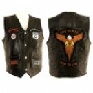 Unisex Hawg Hides Leather Motorcycle Biker Vest