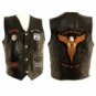 Unisex Hawg Hides Leather Motorcycle Biker Vest