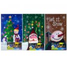 Christmas light up wall art 3 assorted