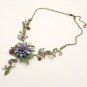 Vitage Colorful Flower Necklace