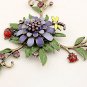 Vitage Colorful Flower Necklace