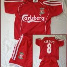LIVERPOOL HOME SOCCER FOOTBALL KIDS SET S-XXL