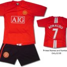MAN UTD HOME KIDS Football kit Soccer shirt ChildrensS-XXL