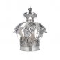 Silver plated Torah Crown with Spring Flowers and Bells