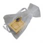 2.5x3 cm Tehillim in gold with a bag