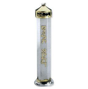 Sterling Silver Megillah Case with Jerusalem and Hebrew Text