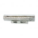 Sterling Silver Megillah Case with Hammered Pattern and Jerusalem Base