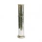 Sterling Silver Megillah Case with Rows of Pearls and Vertical Hebrew Text