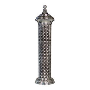 Silver Plated Megillah Case with Cubes