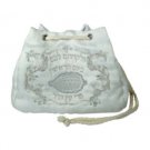 13 cm etrog bag has silver embroidery