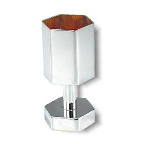 Sterling Silver Liquor Cup with Hexagonal Shape