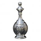 Silver Plated Wine Decanter with Spider Web Pattern