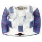Glass Wine Cup Set with Tray and Six Cups Decorated with Autumn Leaves