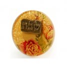 Glass Wine Bottle Stopper with Metal Shabbat Plaque and Roses
