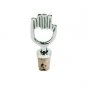 Yair Emanuel Metal Wine Bottle Stopper with Hamsa