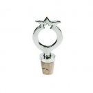 Yair Emanuel Metal Wine Bottle Stopper with Pomegranate
