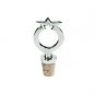Yair Emanuel Metal Wine Bottle Stopper with Pomegranate