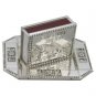Silver Matchbox and Dish with Hebrew Writing