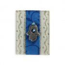 Match Box with Hamsa and Blue Leaves