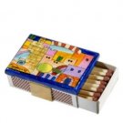 Yair Emanuel Kitchen Sized Wooden Matchbox Holder with Tower of David Design