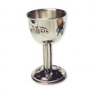 Sterling Silver Kiddush Cup with Fruit Blessing