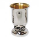 Sterling Silver Kiddush Cup with Leaf Casting