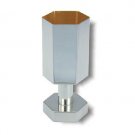 Sterling Silver Kiddush Cup with Hexagonal Shape