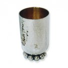 Sterling Silver Kiddush Cup with Hammered Texture