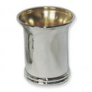 Sterling Silver Kiddush Cup with Big Lip and Ring Base