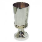 Sterling Silver Kiddush Cup with Circular View of Jerusalem