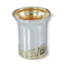 Sterling Silver Kiddush Cup with Jerusalem and Synagogues
