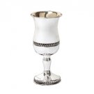 Hazorfim Shabbat Kiddush Cup with Embroidered Design
